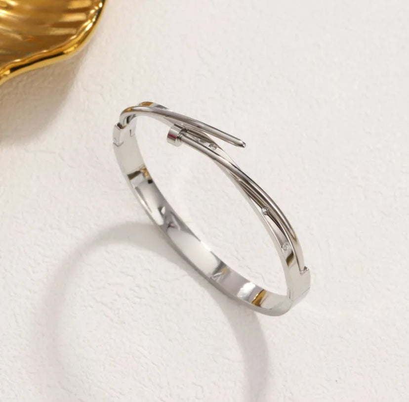 Silver bangle/Silver bracelet/ Designer Jewelry/ Luxury Designer