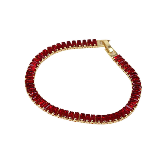 Ruby Red Diamond Bracelet