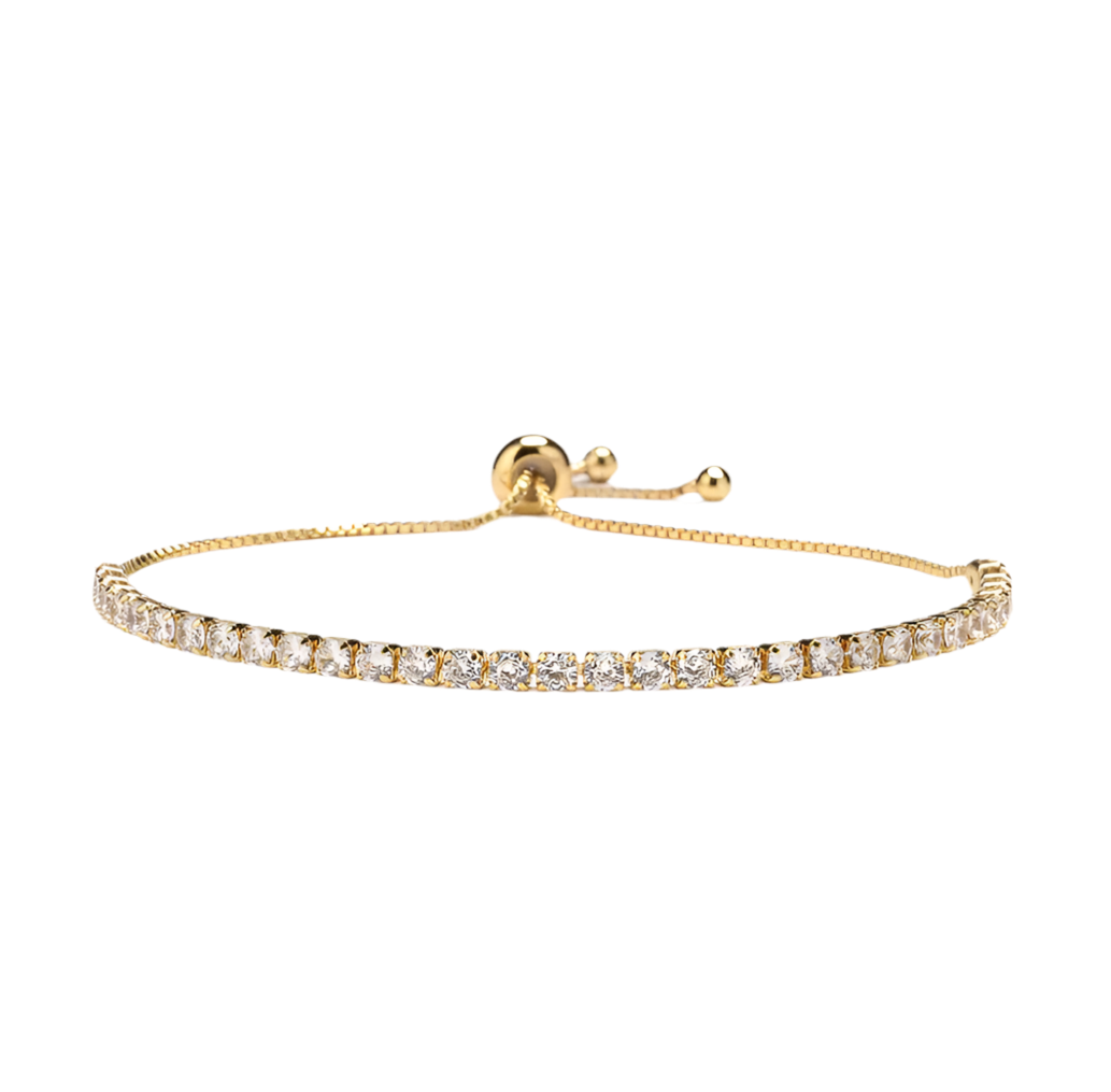 Gold Diamond Tennis Bracelet