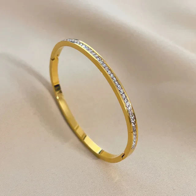 Gold bangle/Gold bracelet/ Designer Jewelry/ Luxury Designer