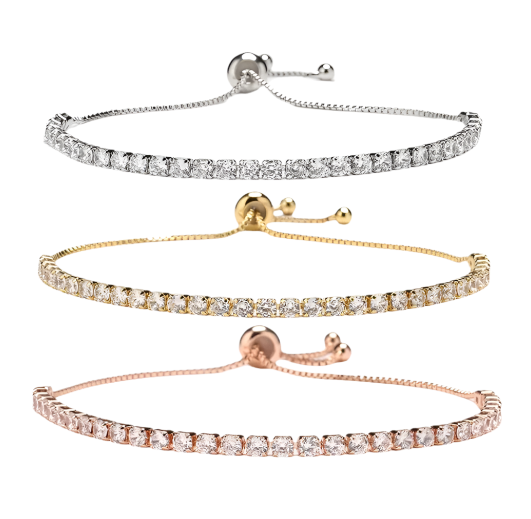 Gold Diamond Tennis Bracelet