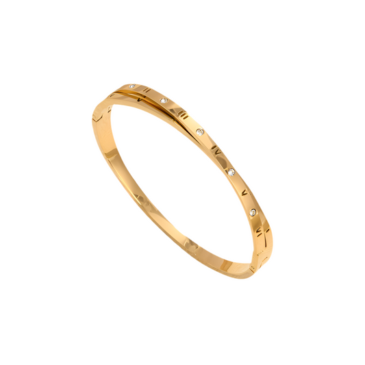 Gold bangle/Gold bracelet/ Designer Jewelry/ Luxury Designer