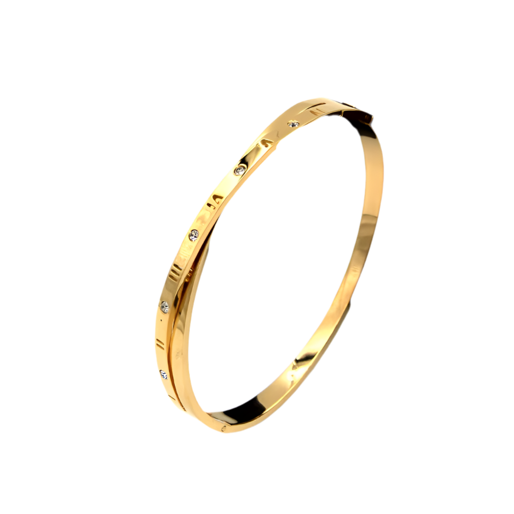 Gold bangle/Gold bracelet/ Designer Jewelry/ Luxury Designer