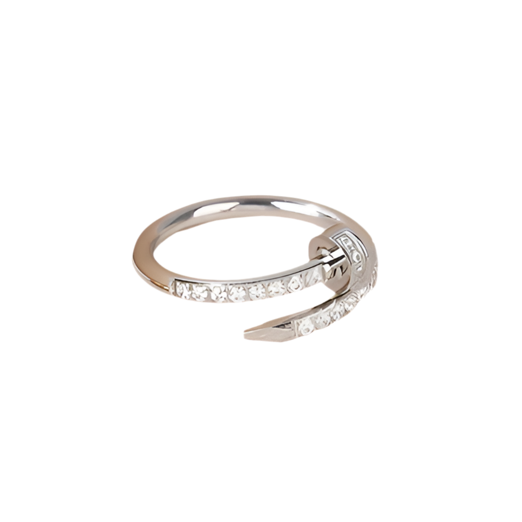 Chic 14k silver diamond wrap ring—a minimalist piece ideal for everyday wear and stackable ring use