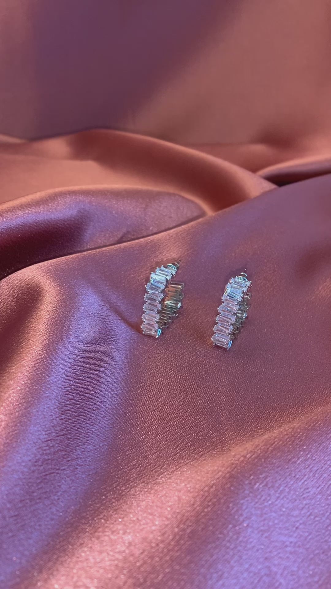 Sleek and sophisticated diamond square hoop earrings—affordable diamond earrings