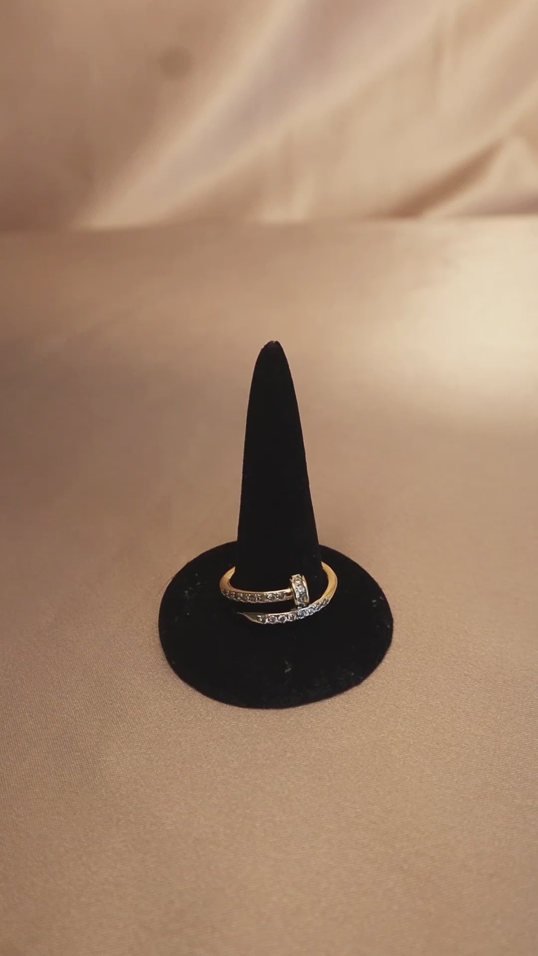 Minimalist 14k gold wrap ring featuring gorgeous diamonds—perfect for everyday jewelry or special occasions.